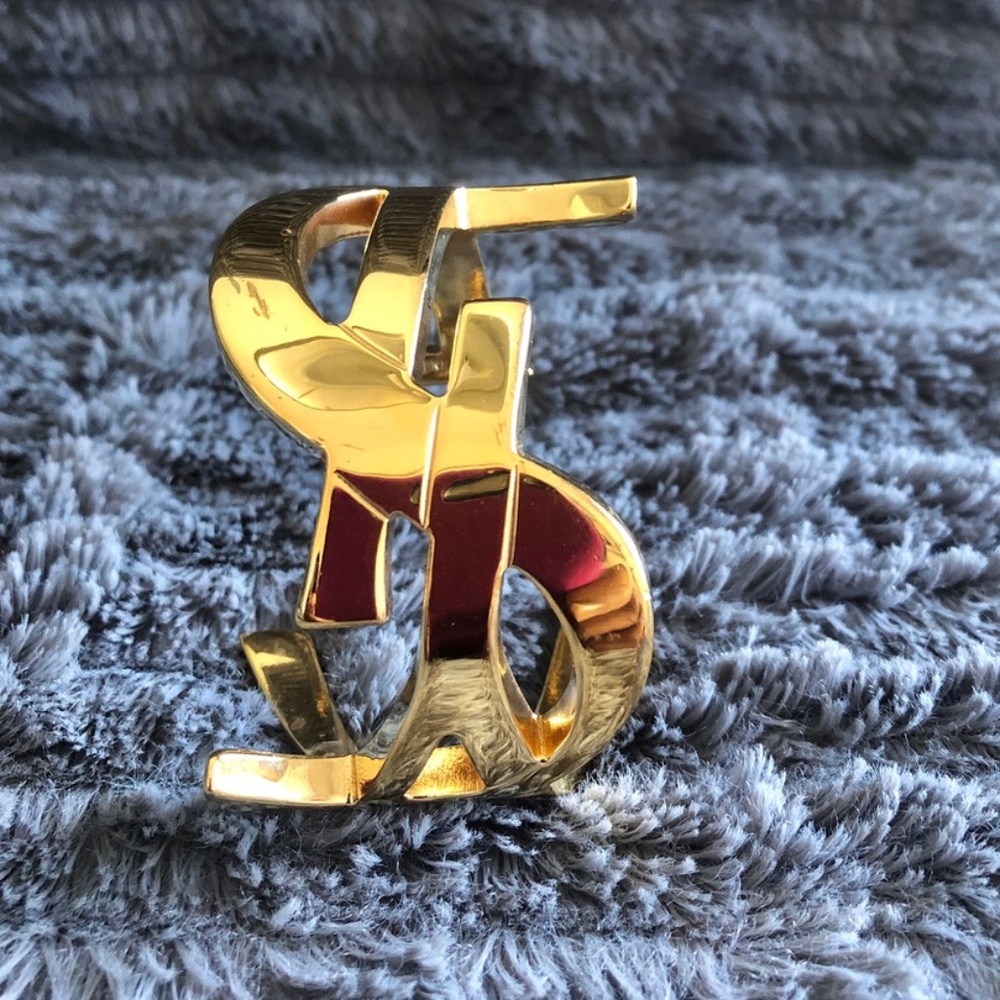 Saint Laurent YSL Bracelet Size S Gold Vermeil